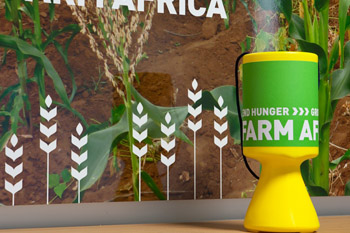 Farm Africa charity collection pot