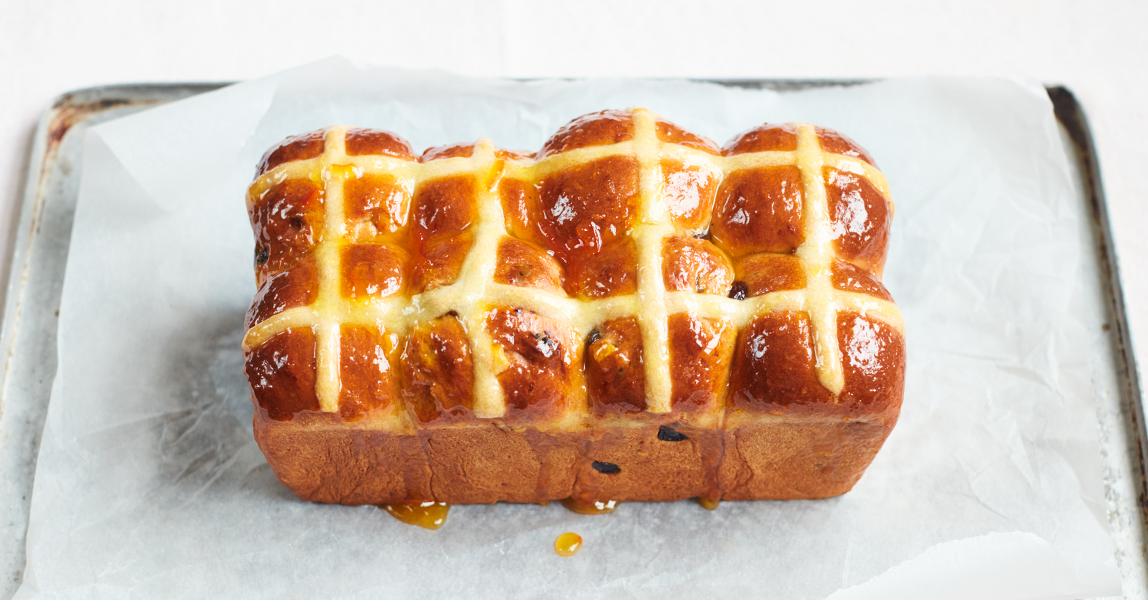 Clarence Court Eggs Hot Cross Bun Loaf