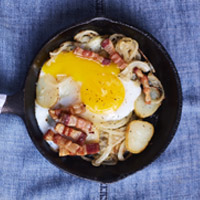 Mark Hix's duck egg Lyonnaise - Clarence Court Recipes