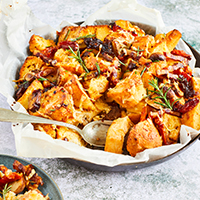 Breakfast strata - Clarence Court Recipes