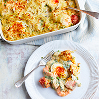 Comforting fish pie with Burford Browns - Clarence Court Recipes