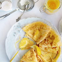 Lemon curd crêpes - Clarence Court Recipes