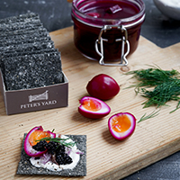 Peter's yard canapés - Clarence Court Recipes