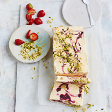 Summer berry & lemon curd semifreddo - Clarence Court Recipes