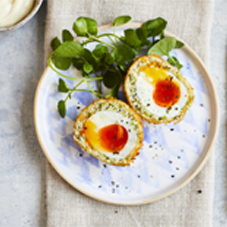 Smoked haddock & seaweed Scotch egg - Clarence Court Recipes