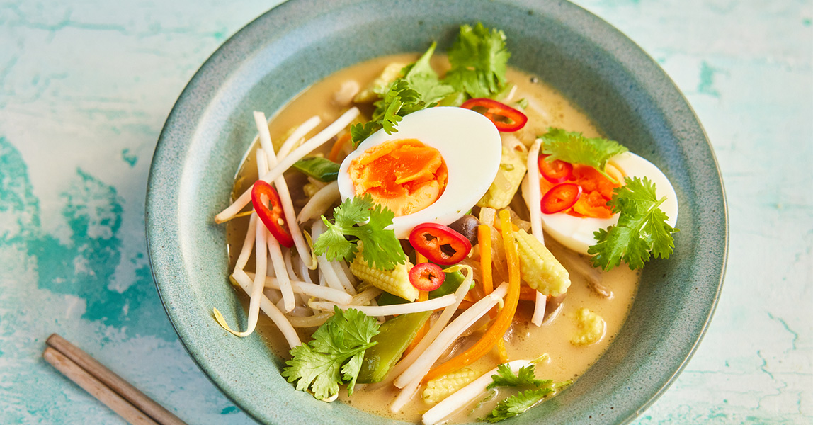 Quick noodle broth - Clarence Court Recipes