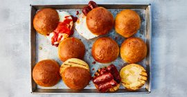 Saffron brioche buns