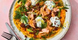 Hot Smoked Trout & Rye Bread Omelette